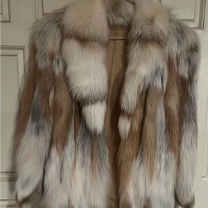 Elegant Women's Genuine Fox Fur Coat